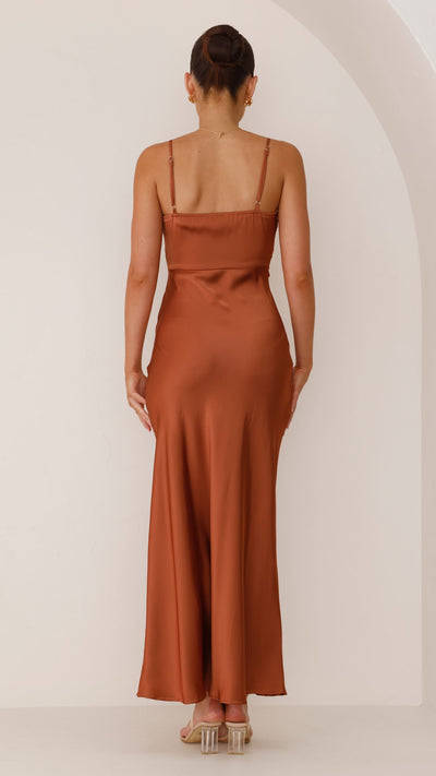Ilana - Koper Maxi-jurk