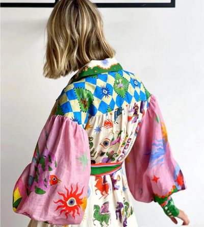 Gabriella - Kleurrijke Maxi Jurk