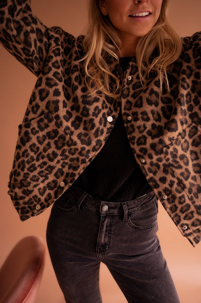 Laluna® | Trendy Jasje met Luipaardprint