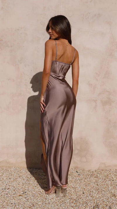 Ilana - Koper Maxi-jurk
